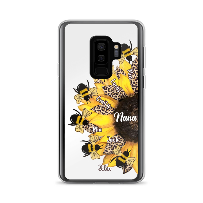 Custom Sunflower Grandma Phone Case - Mother's Day Gift Idea for Mom/Grandma