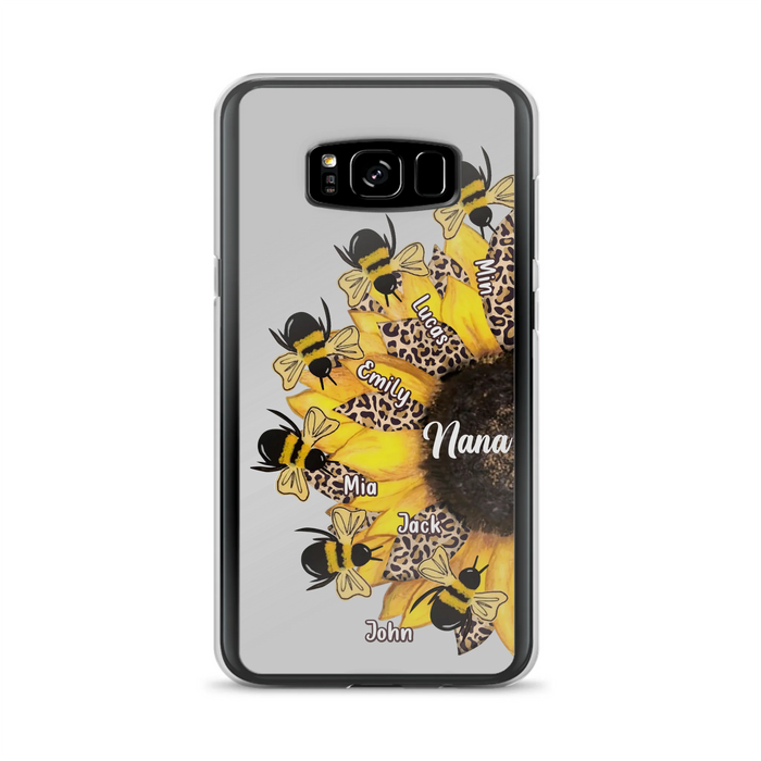 Custom Sunflower Grandma Phone Case - Mother's Day Gift Idea for Mom/Grandma