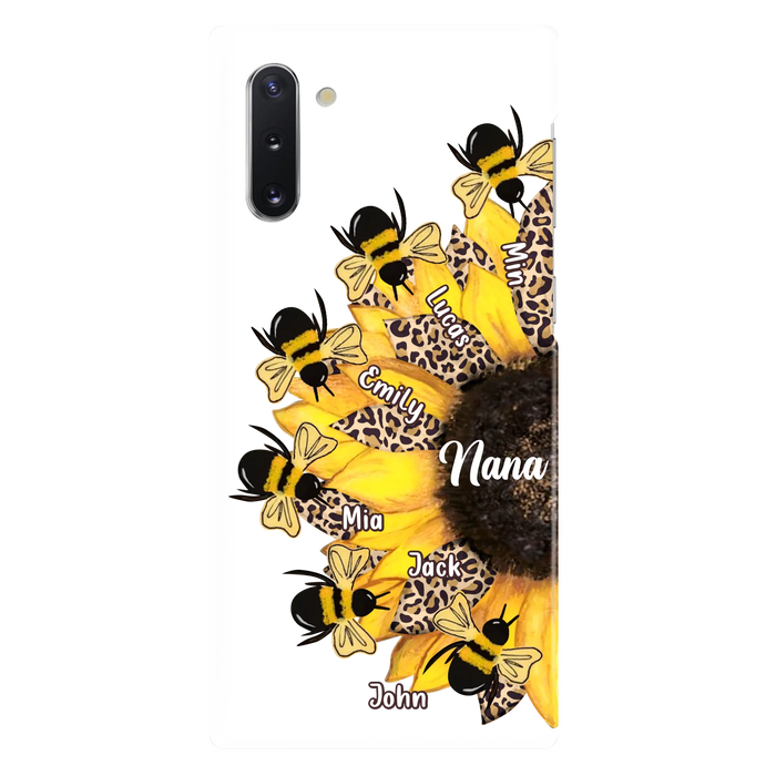 Custom Sunflower Grandma Phone Case - Mother's Day Gift Idea for Mom/Grandma