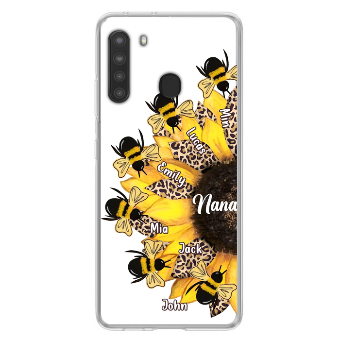 Custom Sunflower Grandma Phone Case - Mother's Day Gift Idea for Mom/Grandma