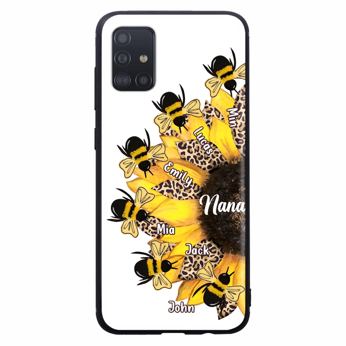 Custom Sunflower Grandma Phone Case - Mother's Day Gift Idea for Mom/Grandma