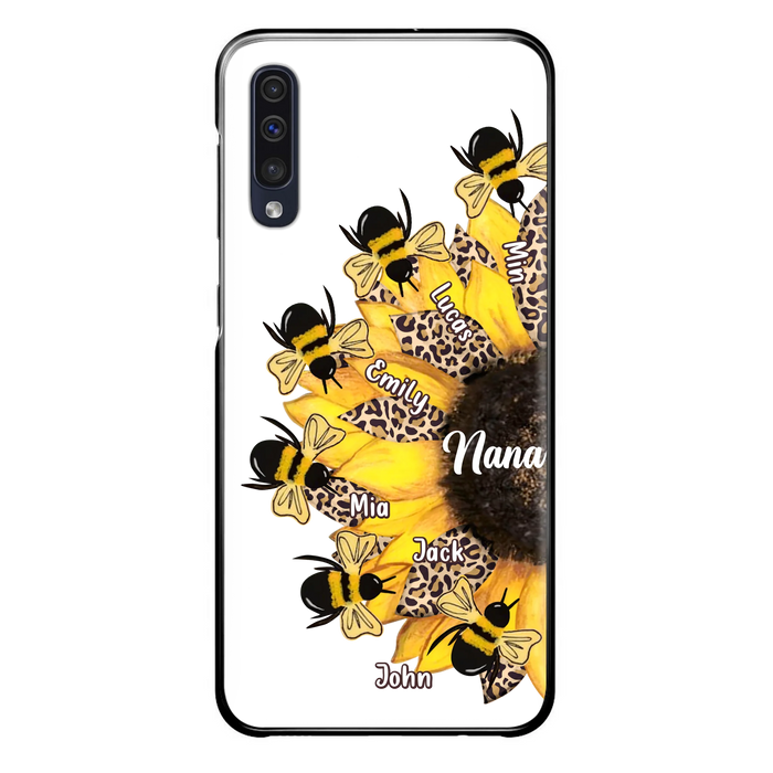 Custom Sunflower Grandma Phone Case - Mother's Day Gift Idea for Mom/Grandma