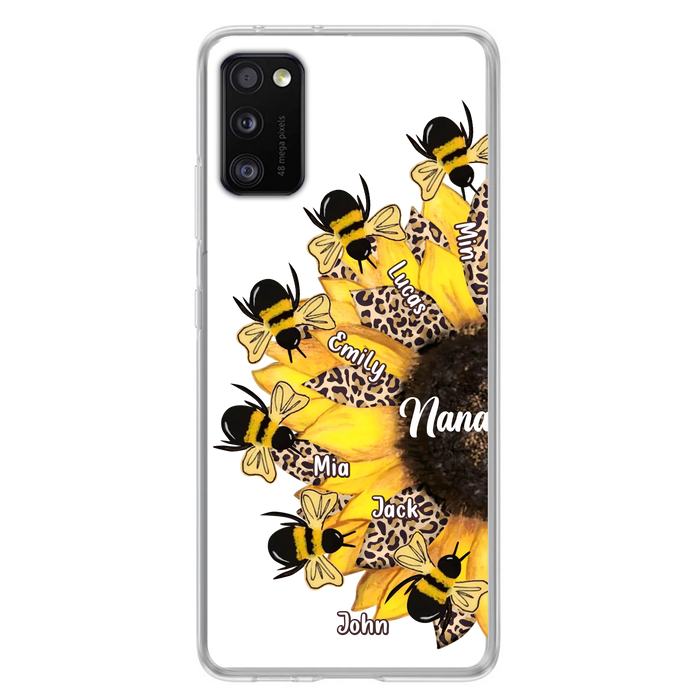 Custom Sunflower Grandma Phone Case - Mother's Day Gift Idea for Mom/Grandma
