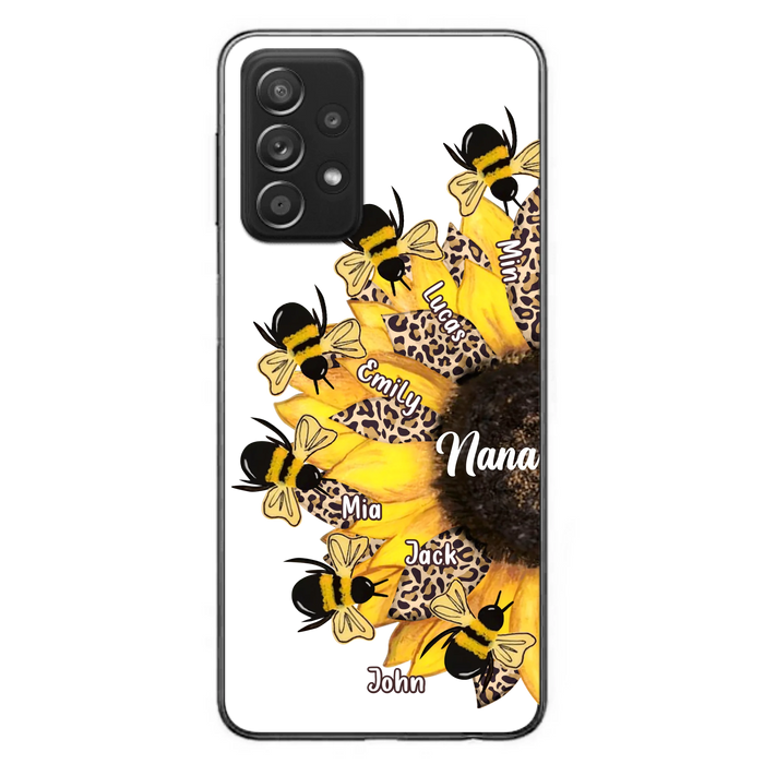 Custom Sunflower Grandma Phone Case - Mother's Day Gift Idea for Mom/Grandma