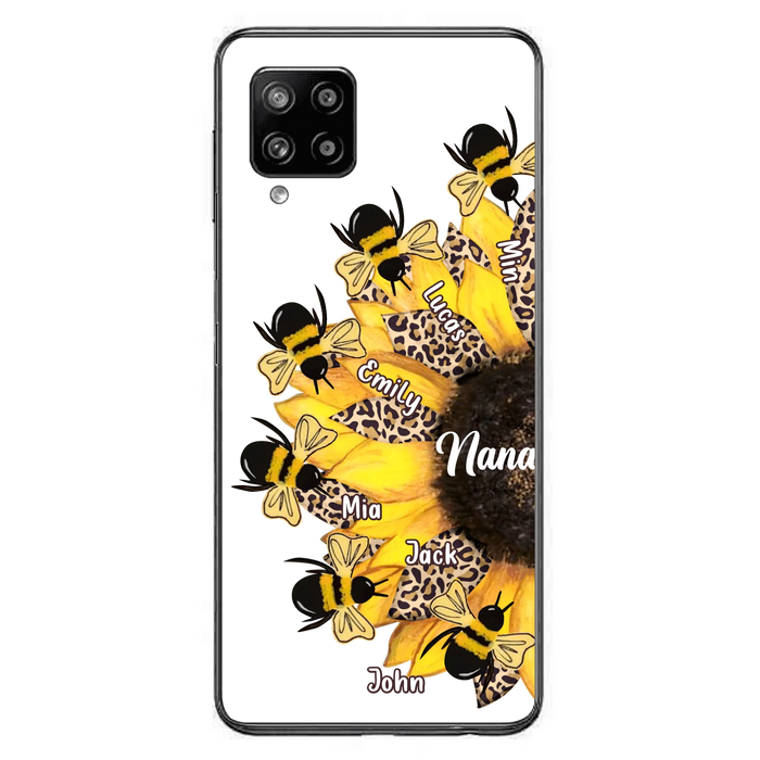 Custom Sunflower Grandma Phone Case - Mother's Day Gift Idea for Mom/Grandma