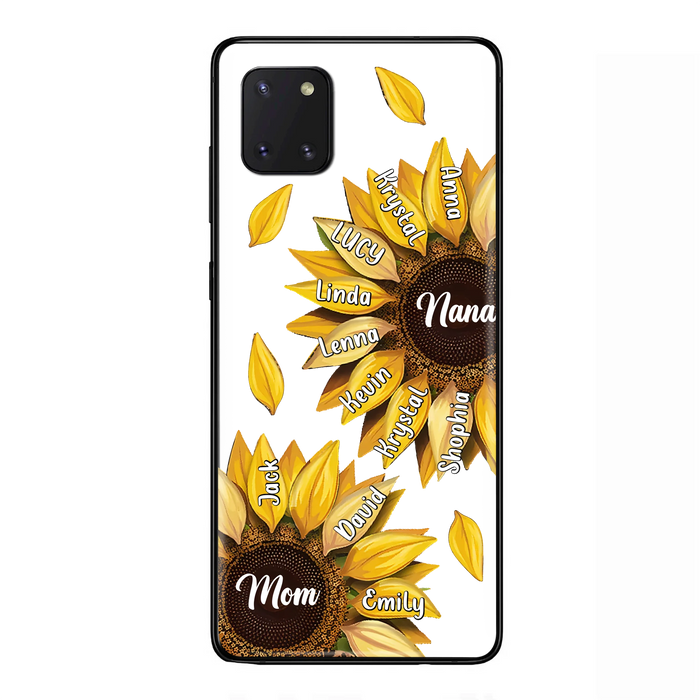 Custom Personalized Sunflower Grandma Phone Case -Upto 11 Kids - Mother's Day Gift Idea for Mom/Grandma -  Case For iPhone/Samsung