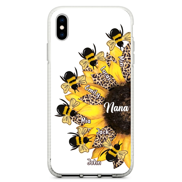 Custom Sunflower Grandma Phone Case - Mother's Day Gift Idea for Mom/Grandma