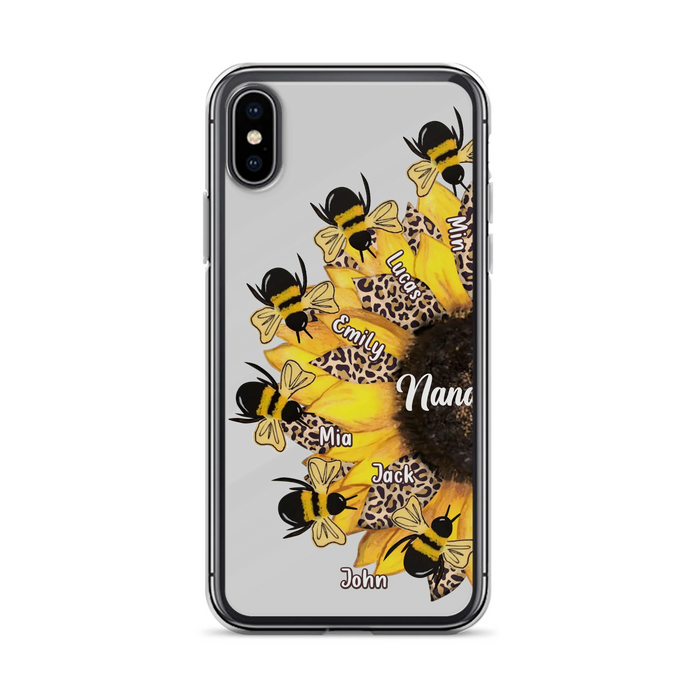 Custom Sunflower Grandma Phone Case - Mother's Day Gift Idea for Mom/Grandma
