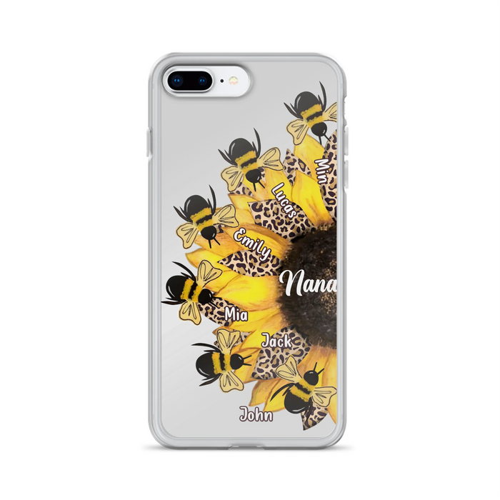 Custom Sunflower Grandma Phone Case - Mother's Day Gift Idea for Mom/Grandma