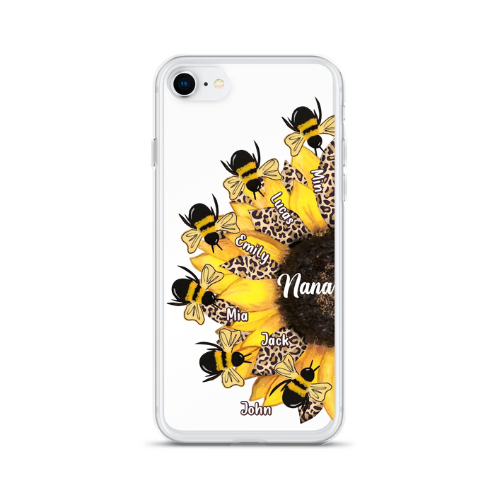 Custom Sunflower Grandma Phone Case - Mother's Day Gift Idea for Mom/Grandma
