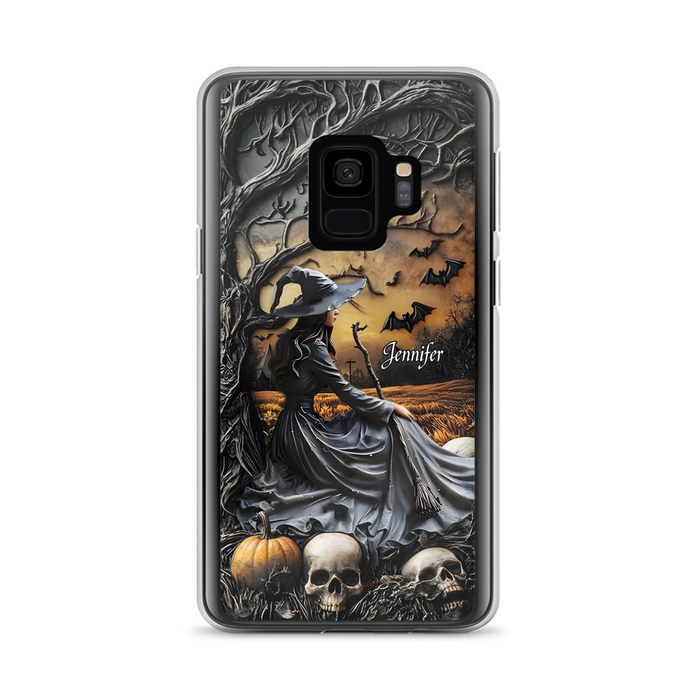 Custom Personalized Witch Phone Case For iPhone/ Samsung- Halloween/ Birthday Gift Idea For Yourself, Women, Witch Lovers