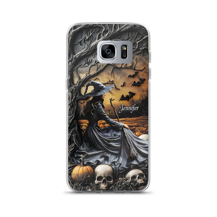 Custom Personalized Witch Phone Case For iPhone/ Samsung- Halloween/ Birthday Gift Idea For Yourself, Women, Witch Lovers