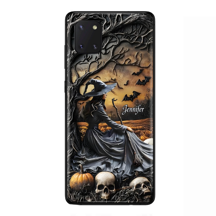 Custom Personalized Witch Phone Case For iPhone/ Samsung- Halloween/ Birthday Gift Idea For Yourself, Women, Witch Lovers