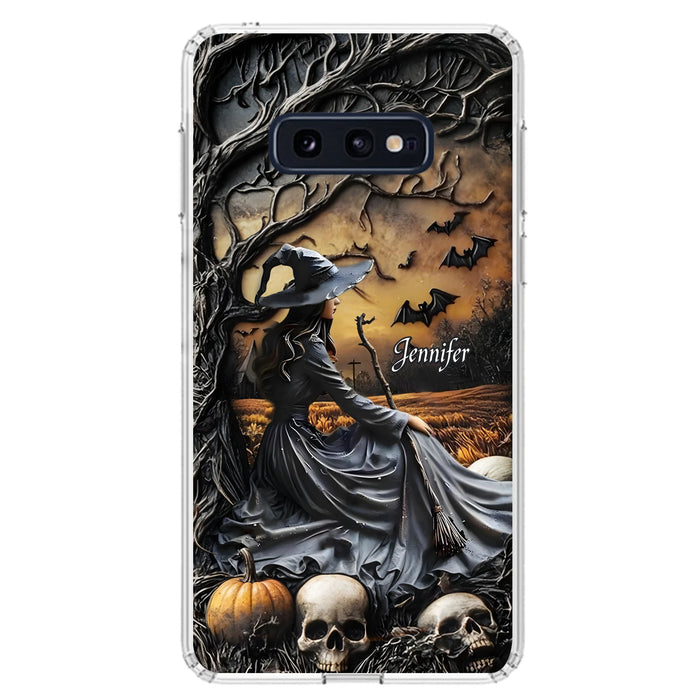 Custom Personalized Witch Phone Case For iPhone/ Samsung- Halloween/ Birthday Gift Idea For Yourself, Women, Witch Lovers