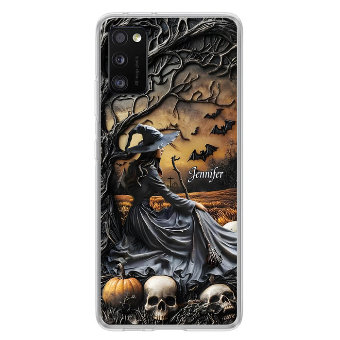 Custom Personalized Witch Phone Case For iPhone/ Samsung- Halloween/ Birthday Gift Idea For Yourself, Women, Witch Lovers
