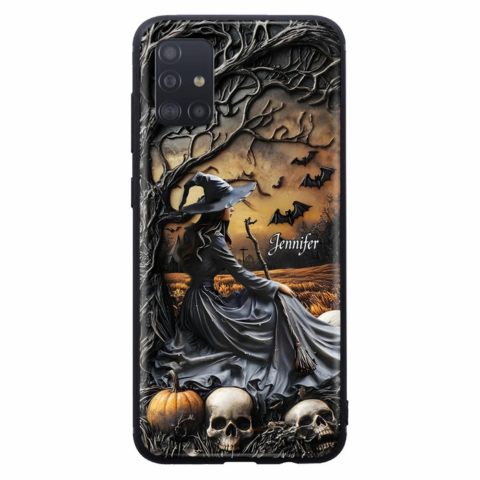 Custom Personalized Witch Phone Case For iPhone/ Samsung- Halloween/ Birthday Gift Idea For Yourself, Women, Witch Lovers