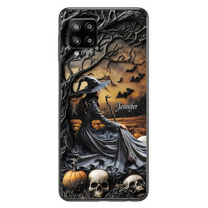 Custom Personalized Witch Phone Case For iPhone/ Samsung- Halloween/ Birthday Gift Idea For Yourself, Women, Witch Lovers