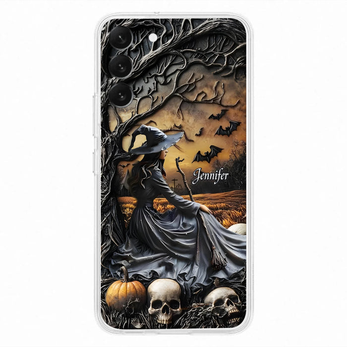 Custom Personalized Witch Phone Case For iPhone/ Samsung- Halloween/ Birthday Gift Idea For Yourself, Women, Witch Lovers