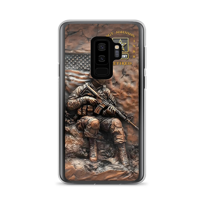 Custom Personalized Veteran Phone Case - Retired Gift Idea For Veteran - Case For iPhone/ Samsung
