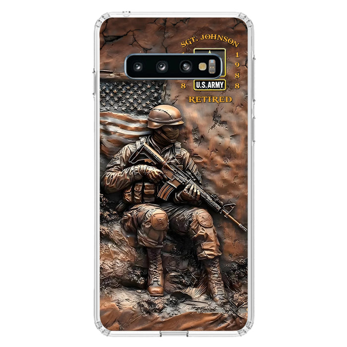 Custom Personalized Veteran Phone Case - Retired Gift Idea For Veteran - Case For iPhone/ Samsung