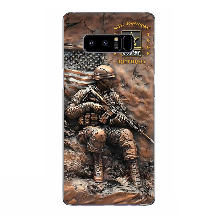 Custom Personalized Veteran Phone Case - Retired Gift Idea For Veteran - Case For iPhone/ Samsung