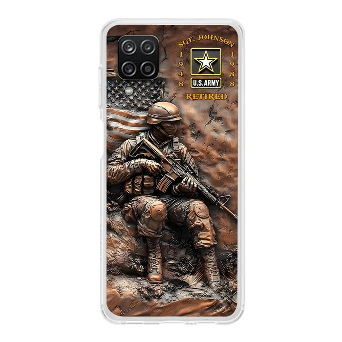 Custom Personalized Veteran Phone Case - Retired Gift Idea For Veteran - Case For iPhone/ Samsung