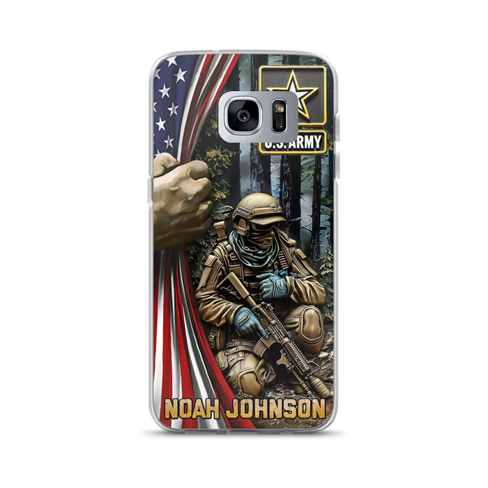 Custom Personalized Veteran Phone Case For iPhone/ Samsung - Veteran Gift Idea - Custom Name
