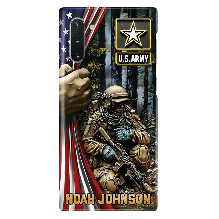 Custom Personalized Veteran Phone Case For iPhone/ Samsung - Veteran Gift Idea - Custom Name