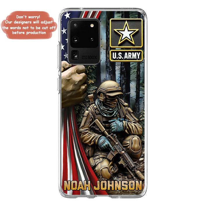 Custom Personalized Veteran Phone Case For iPhone/ Samsung - Veteran Gift Idea - Custom Name