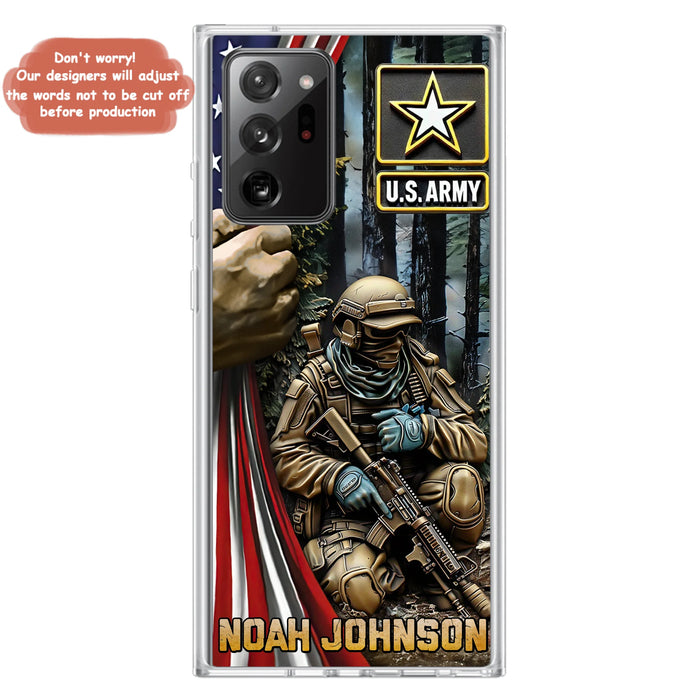 Custom Personalized Veteran Phone Case For iPhone/ Samsung - Veteran Gift Idea - Custom Name