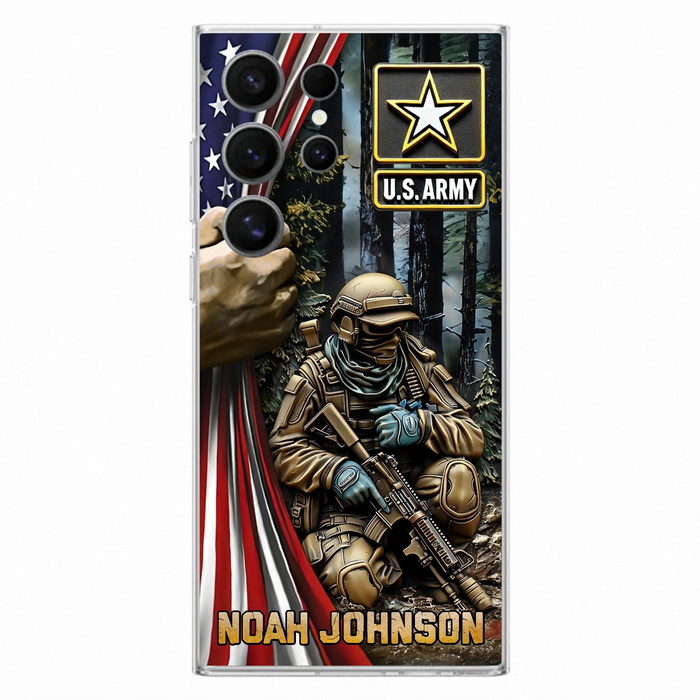 Custom Personalized Veteran Phone Case For iPhone/ Samsung - Veteran Gift Idea - Custom Name