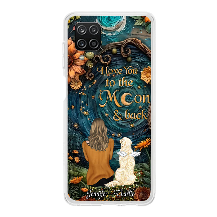Personalized Galaxy Night Phone Case - Gift Idea For Pet Owner - Case For iPhone/Samsung - I Love You To The Moon & Back