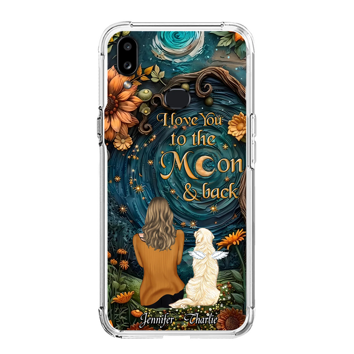 Personalized Galaxy Night Phone Case - Gift Idea For Pet Owner - Case For iPhone/Samsung - I Love You To The Moon & Back