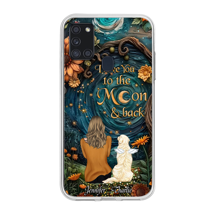 Personalized Galaxy Night Phone Case - Gift Idea For Pet Owner - Case For iPhone/Samsung - I Love You To The Moon & Back