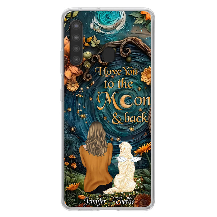 Personalized Galaxy Night Phone Case - Gift Idea For Pet Owner - Case For iPhone/Samsung - I Love You To The Moon & Back