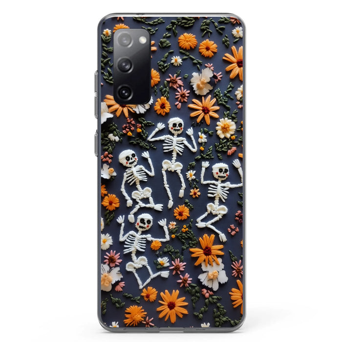 Custom Personalized 3D Skeleton Phone Case - Halloween Gift Idea - Case For iPhone/ Samsung