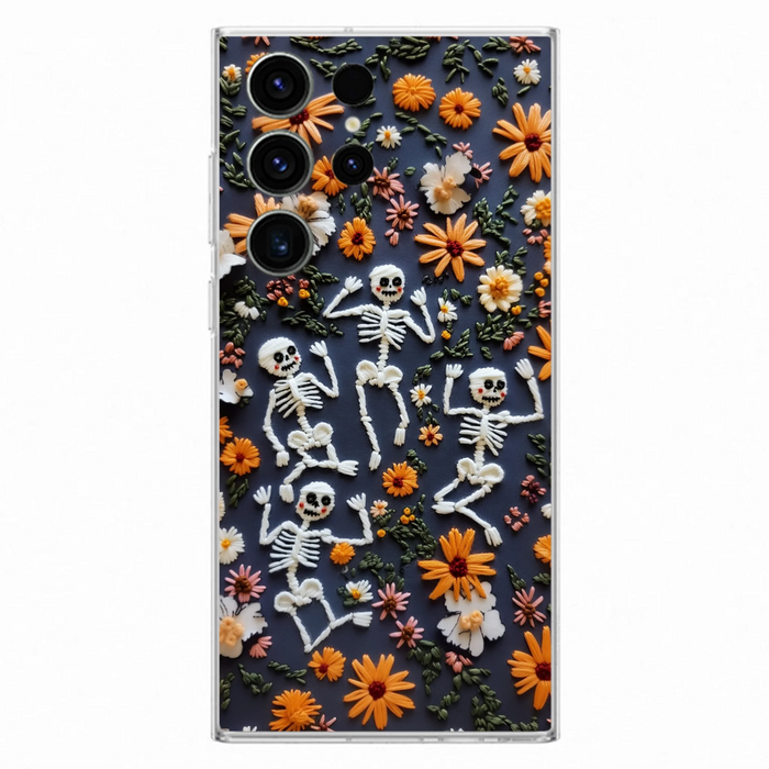 Custom Personalized 3D Skeleton Phone Case - Halloween Gift Idea - Case For iPhone/ Samsung