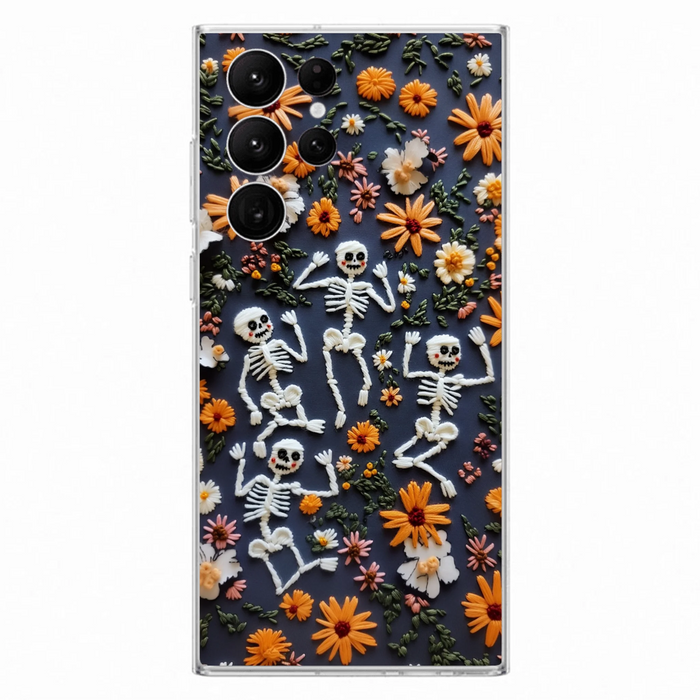 Custom Personalized 3D Skeleton Phone Case - Halloween Gift Idea - Case For iPhone/ Samsung