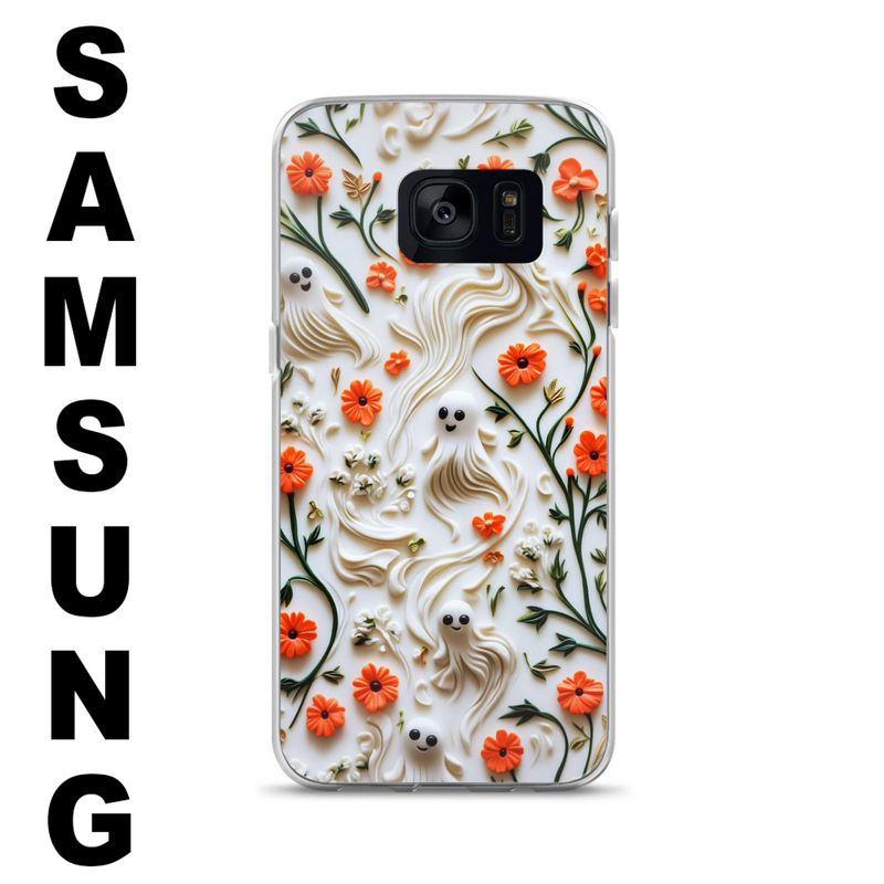 Custom Personalized 3D Clay Boo Phone Case - Halloween Gift Idea - Case For iPhone/ Samsung