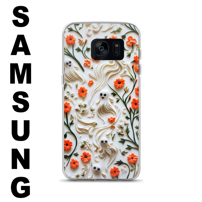 Custom Personalized 3D Clay Boo Phone Case - Halloween Gift Idea - Case For iPhone/ Samsung