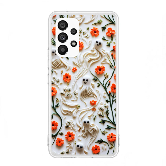 Custom Personalized 3D Clay Boo Phone Case - Halloween Gift Idea - Case For iPhone/ Samsung