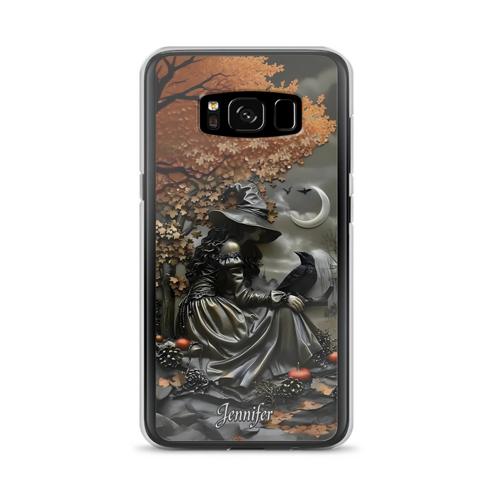Personalized Witch Phone Case - Halloween/Birthday Gift Idea For Yourself, Women, Witch Lovers - Case For iPhone/Samsung