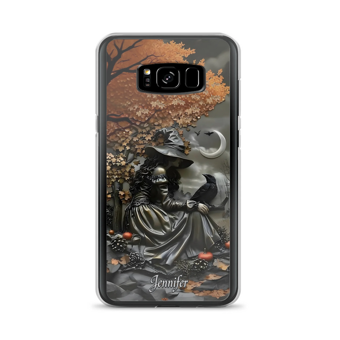 Personalized Witch Phone Case - Halloween/Birthday Gift Idea For Yourself, Women, Witch Lovers - Case For iPhone/Samsung