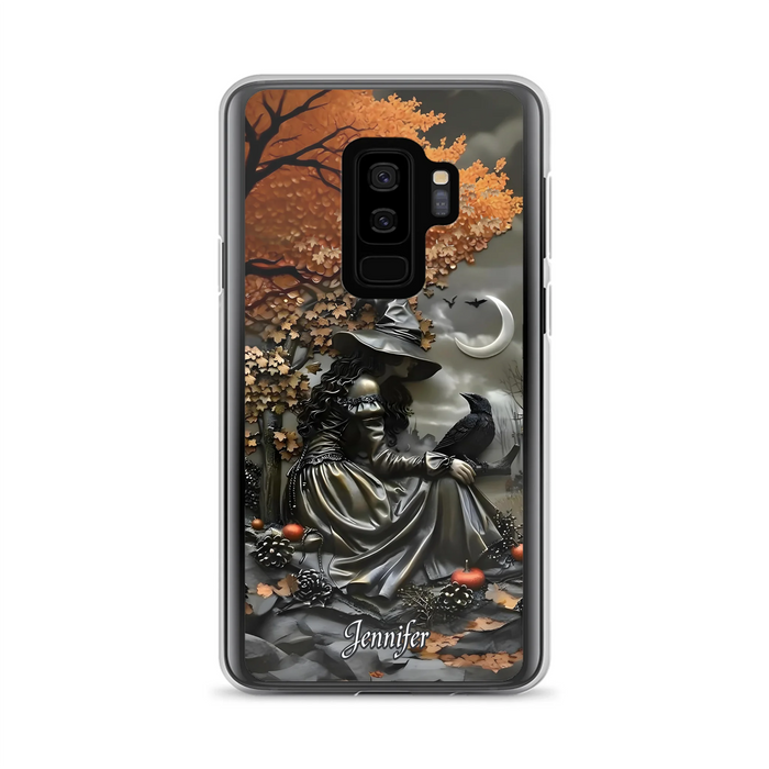 Personalized Witch Phone Case - Halloween/Birthday Gift Idea For Yourself, Women, Witch Lovers - Case For iPhone/Samsung