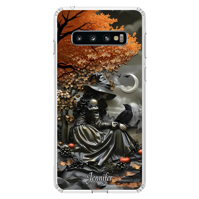 Personalized Witch Phone Case - Halloween/Birthday Gift Idea For Yourself, Women, Witch Lovers - Case For iPhone/Samsung
