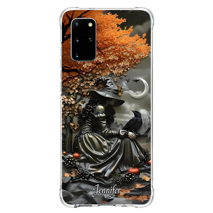 Personalized Witch Phone Case - Halloween/Birthday Gift Idea For Yourself, Women, Witch Lovers - Case For iPhone/Samsung