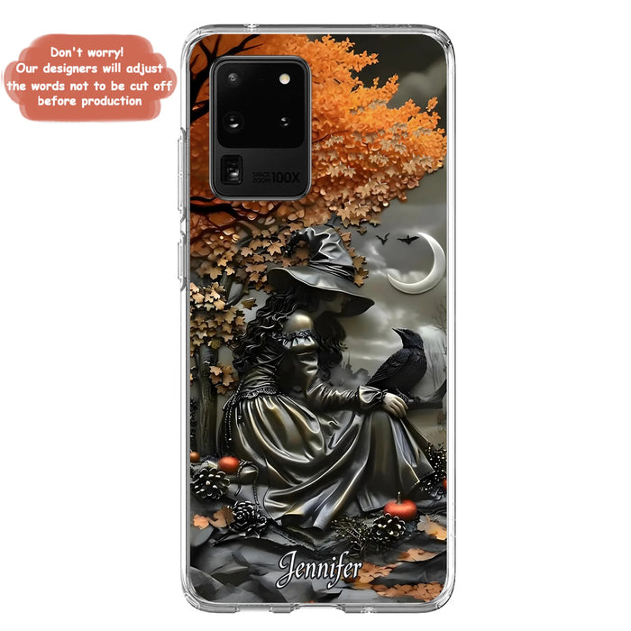 Personalized Witch Phone Case - Halloween/Birthday Gift Idea For Yourself, Women, Witch Lovers - Case For iPhone/Samsung