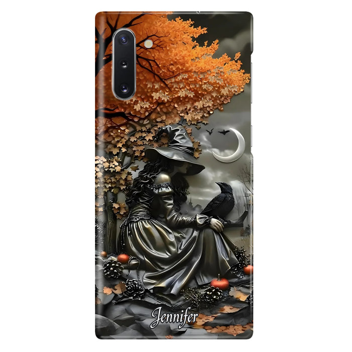 Personalized Witch Phone Case - Halloween/Birthday Gift Idea For Yourself, Women, Witch Lovers - Case For iPhone/Samsung