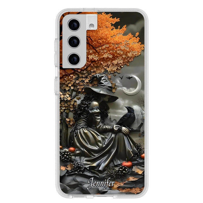 Personalized Witch Phone Case - Halloween/Birthday Gift Idea For Yourself, Women, Witch Lovers - Case For iPhone/Samsung