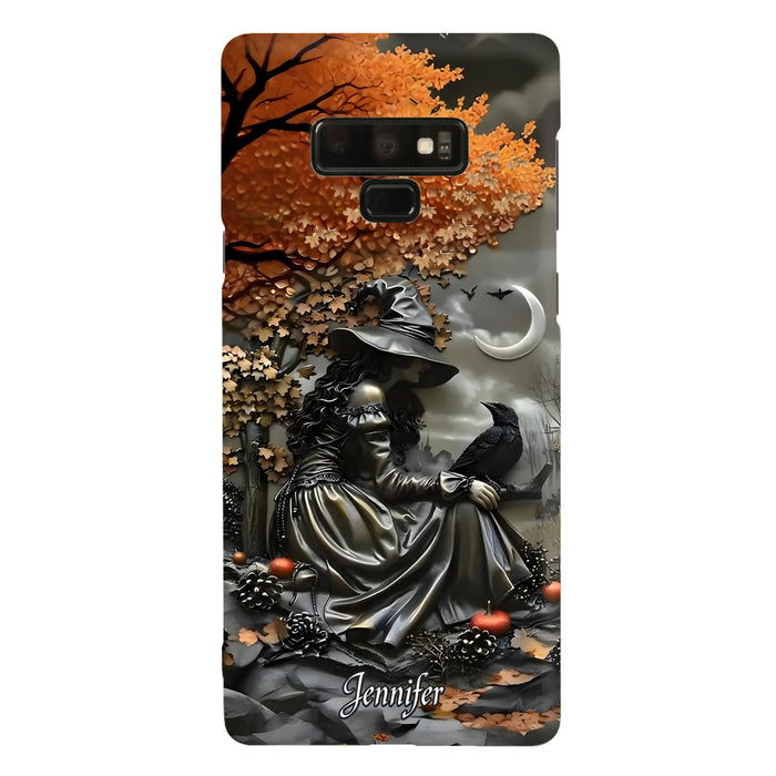 Personalized Witch Phone Case - Halloween/Birthday Gift Idea For Yourself, Women, Witch Lovers - Case For iPhone/Samsung